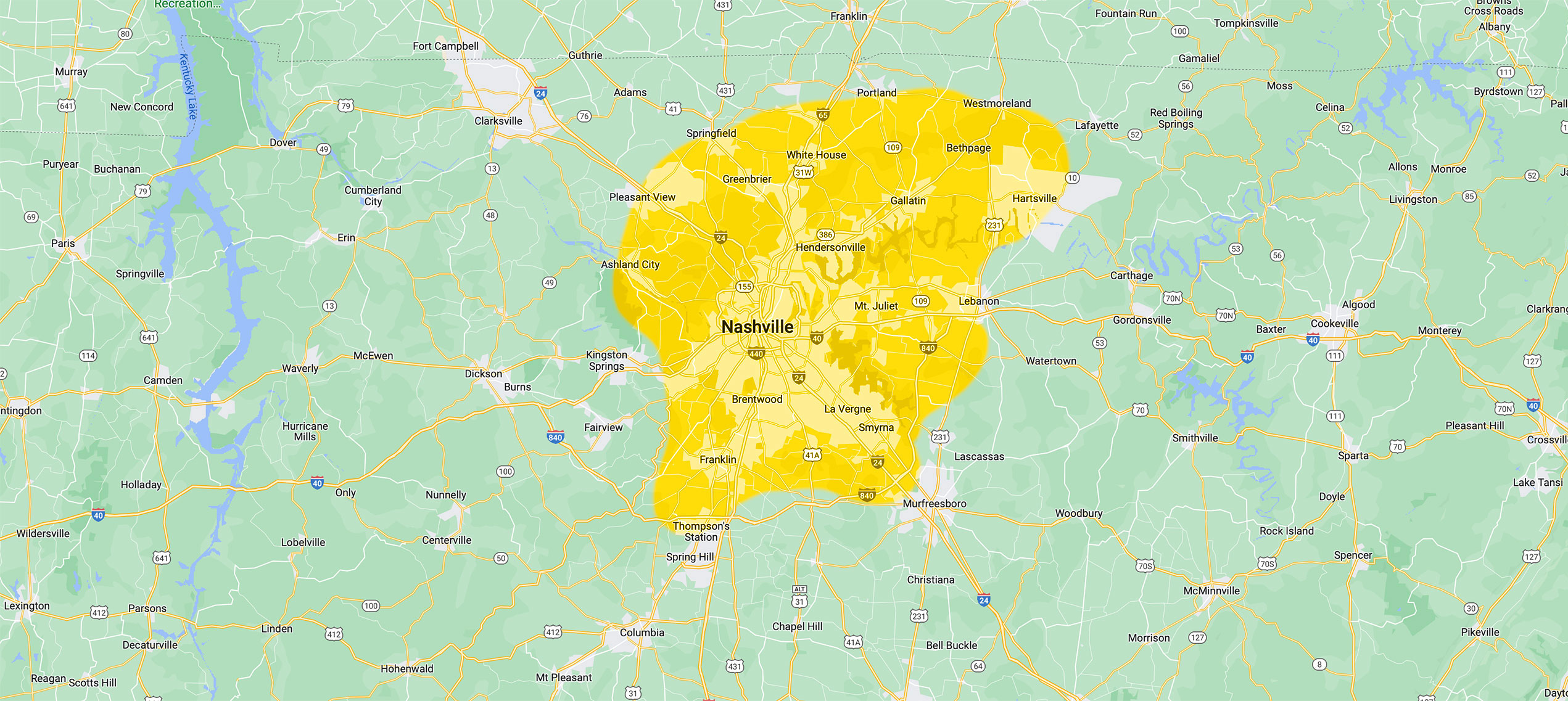 All Things Exterminators service area map